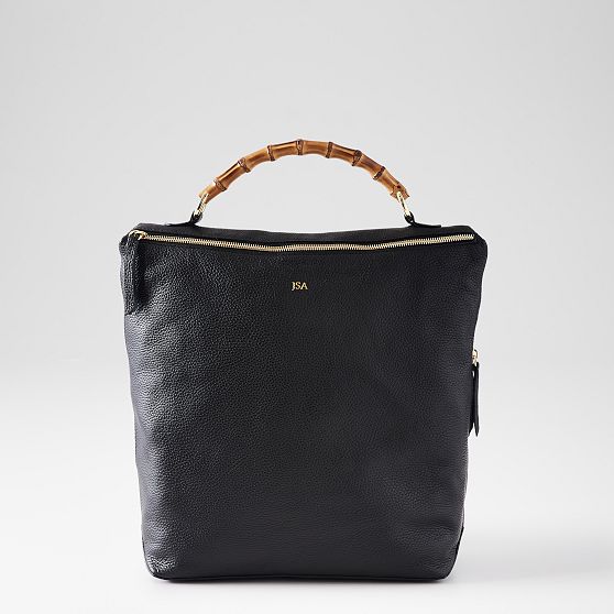 Bamboo Elisabetta Italian Leather Backpack