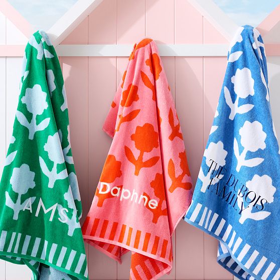 Bloom Terry Velour Beach Towel​