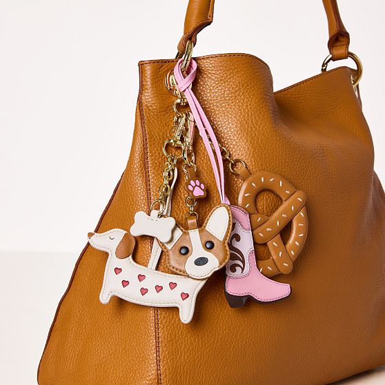 Heart Dachshund Bag Charm