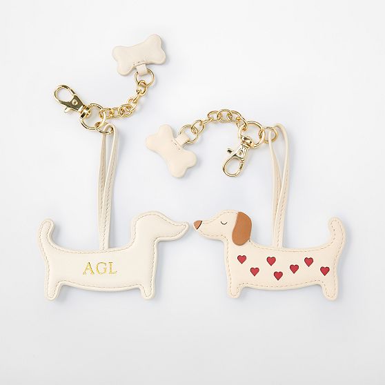 Heart Dachshund Bag Charm