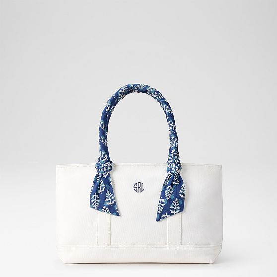 Sylvie Canvas Tote with Wrapped Handles