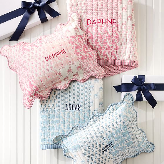 Patchwork Scalloped Boudoir Pillow Cover