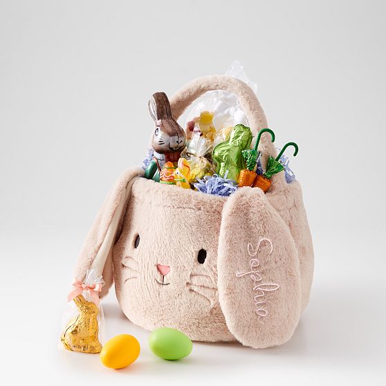 Plush Animal Easter Basket