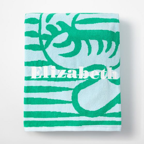 Tiger Terry Velour Beach Towel​