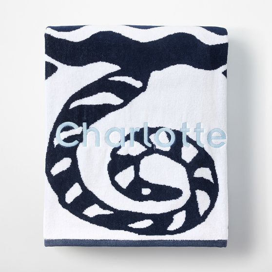 Tiger Terry Velour Beach Towel​