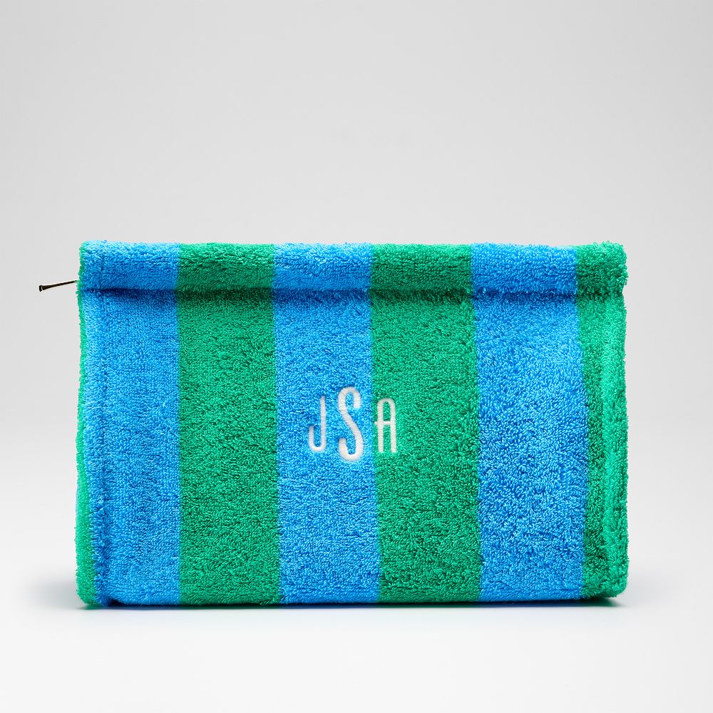 Cabana Stripe Terry Pouch