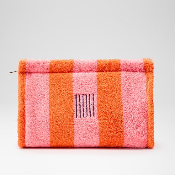 Cabana Stripe Terry Pouch