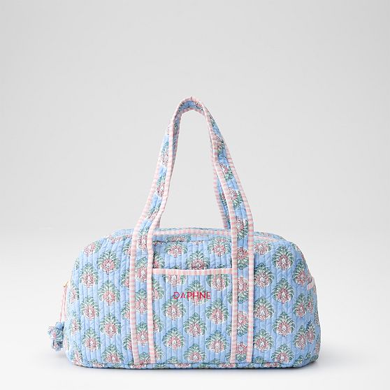 Block Print Quilted Overnighter