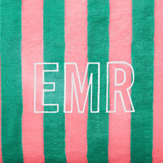 Cabana Stripe Lounge Chair Towel Cover