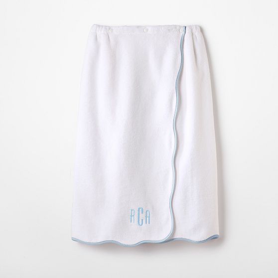 Scalloped Spa Towel Wrap