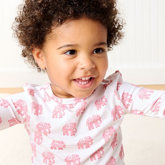 Elephant Block Print Kids Pajamas
