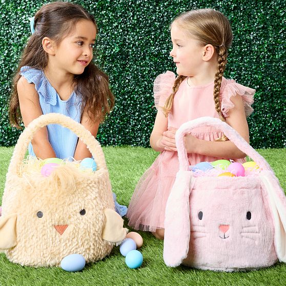 Plush Animal Easter Basket