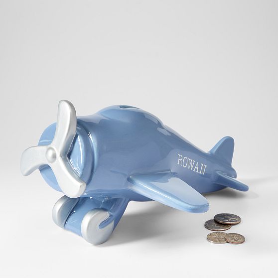 Hand Painted Ceramic Coin Bank