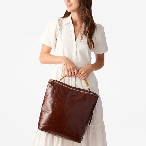 Bamboo Elisabetta Italian Leather Backpack