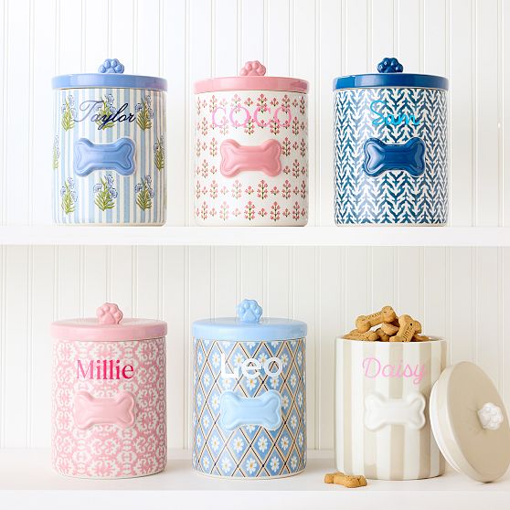 Ceramic Dog Treat Jar