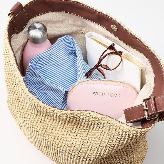 Emilia Italian Raffia Hobo