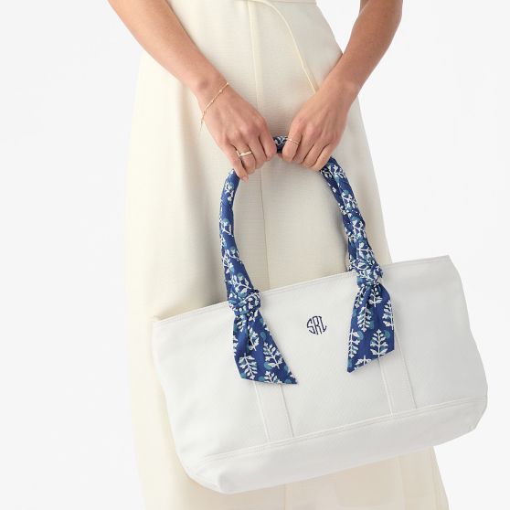 Sylvie Canvas Tote with Wrapped Handles