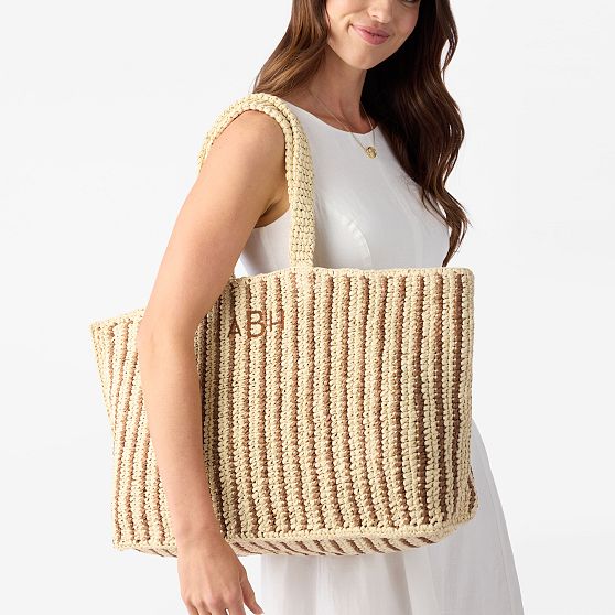 Seacliff Handwoven Stripe Beach Tote​