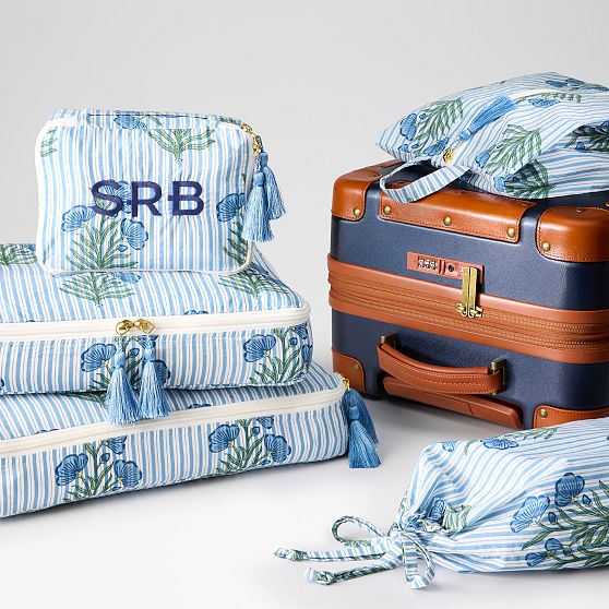 5-Piece Block Print Packing Cube Set