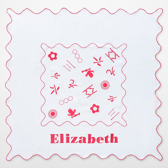 Embroidered Mahjong Square Tablecloth​