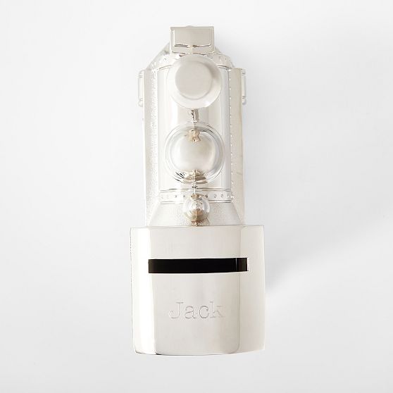 Silver Train Coin Bank