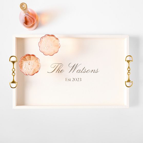 Horsebit Leather Tray