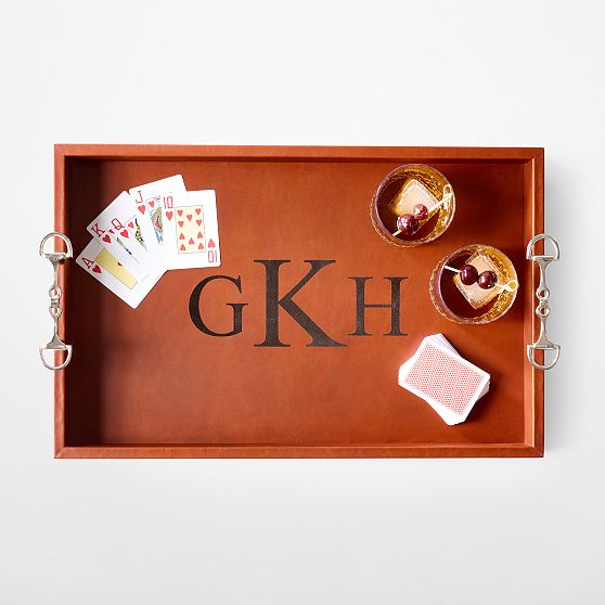 Horsebit Leather Tray