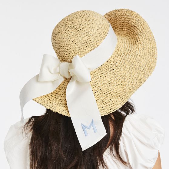 Ribbon Bow Straw Hat