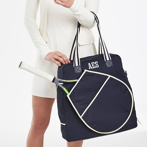 Sporty Stripe Tennis Tote