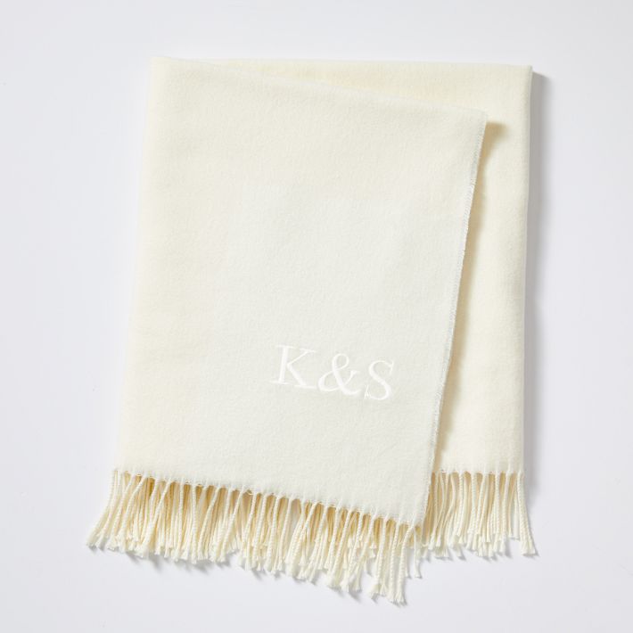 Mark & Graham Italian Herringbone Throw - Thumbnail 3