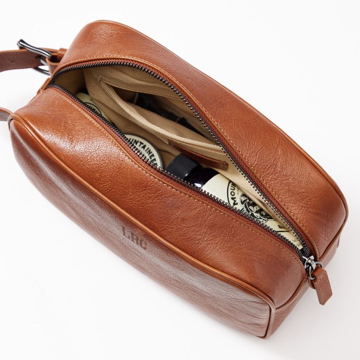 PASQ - Tote bag avec deux poches et pochette amovible - Marron chocolat