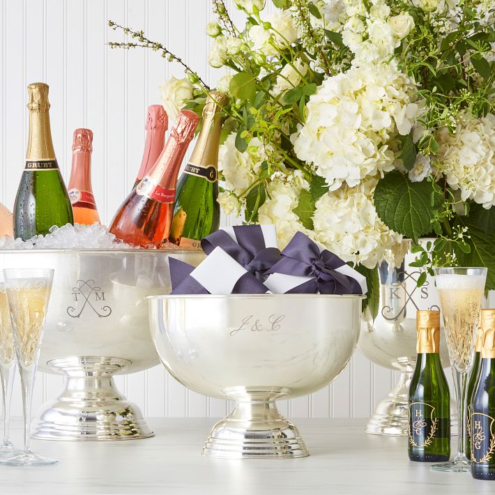 Celebration Wine Bowl - Large Silver Finish
