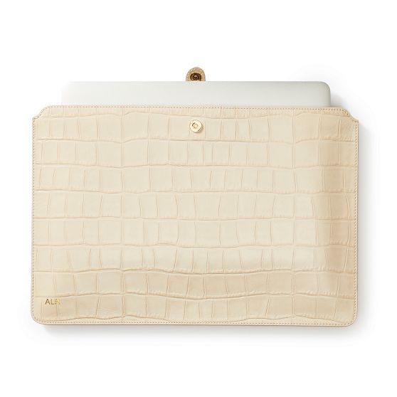 Classic Croc Leather Laptop Sleeve