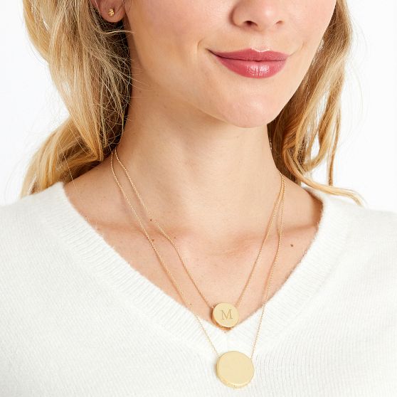M&amp;G Signature Double Medallion Necklace