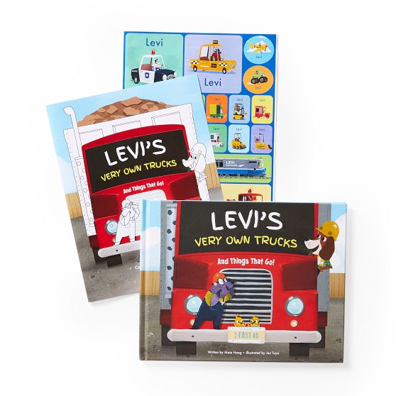 "My Very Own Truck" Personalized Children's Book and Sticker Gift Set