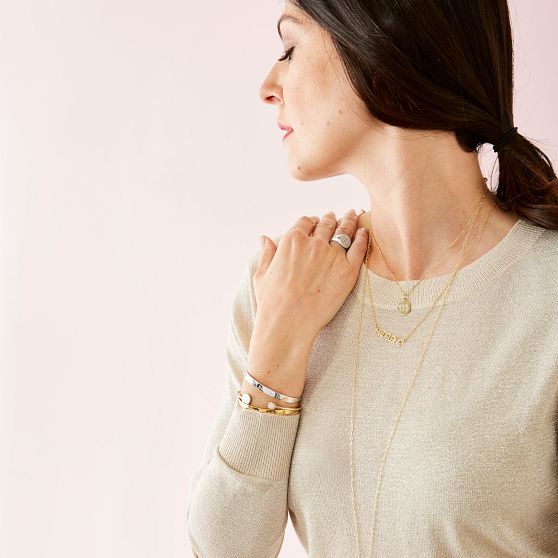 Sarah Chloe Modern Block Necklace