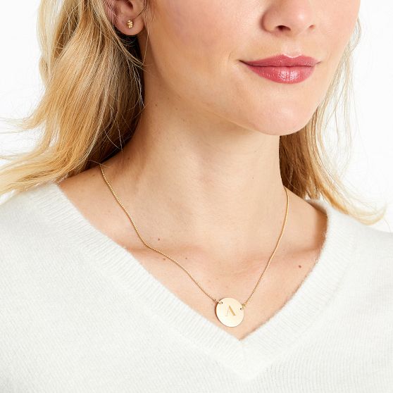 M&amp;G Signature Gold Disc Rope Necklace