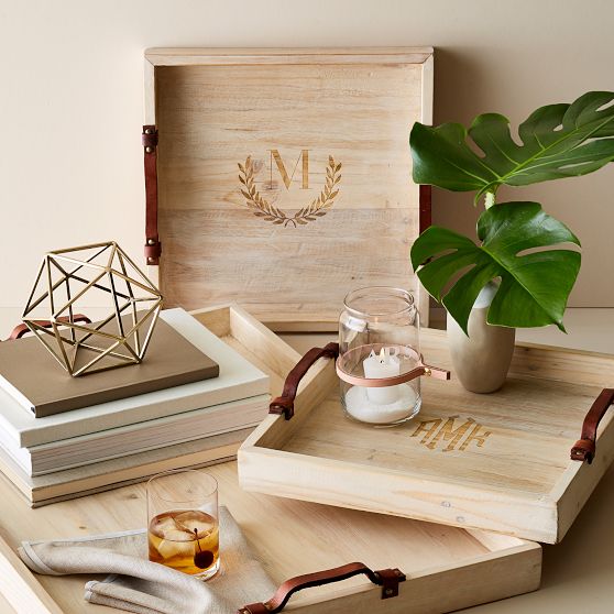 Washed Wood Serving Tray