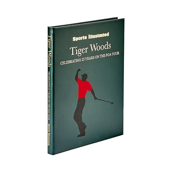 Leather Bound "Tiger Woods" Book
