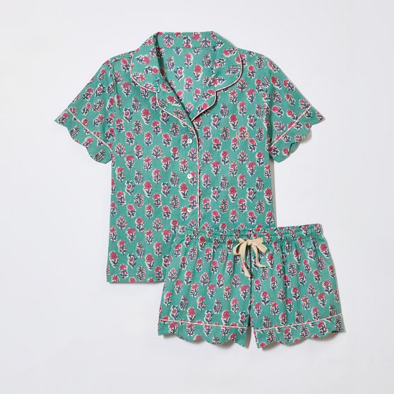 Block Print Short Pajama Set