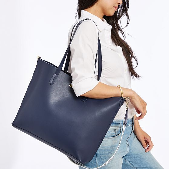 Faux Leather 2-in-1 Tote