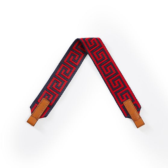 Build Your Bag Shoulder Strap, Greek Key Twill