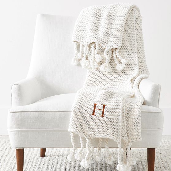 Chunky Knit Throw Blanket