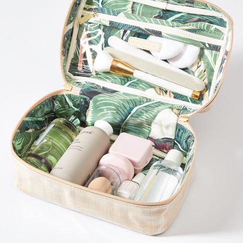 Clear Coated Travel Makeup Pouch | Mark and Graham Clear Coated Travel Makeup Pouch | Mark and Graham