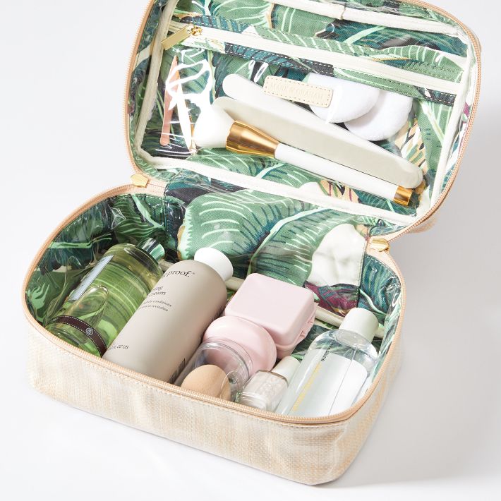 Clear Coated Cosmetic Train Case | Mark and Graham Clear Coated Cosmetic Train Case | Mark and Graham