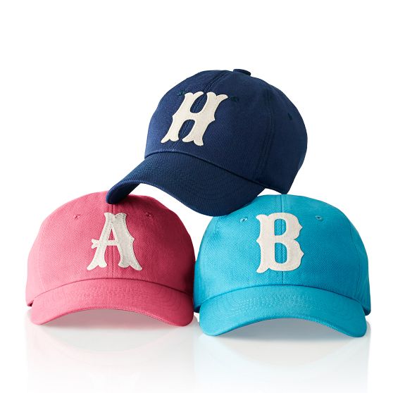 Initial Ball Cap, White Patch