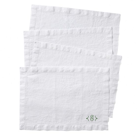 Italian Washed Linen Placemats, Set of 4