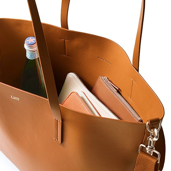 Pebbled Faux Leather Tote