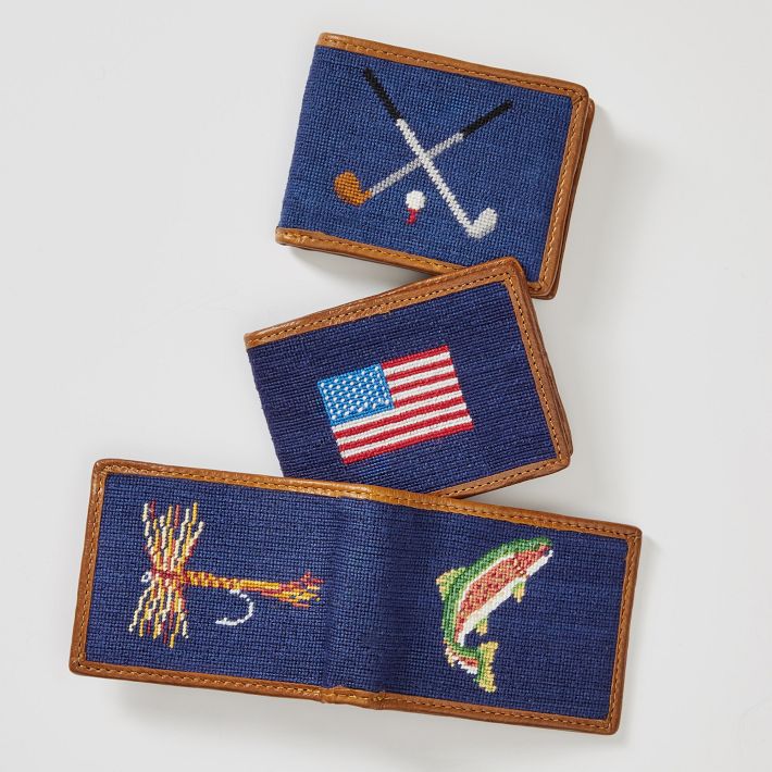 Smathers & Branson Needlepoint Wallet | Mark and Graham