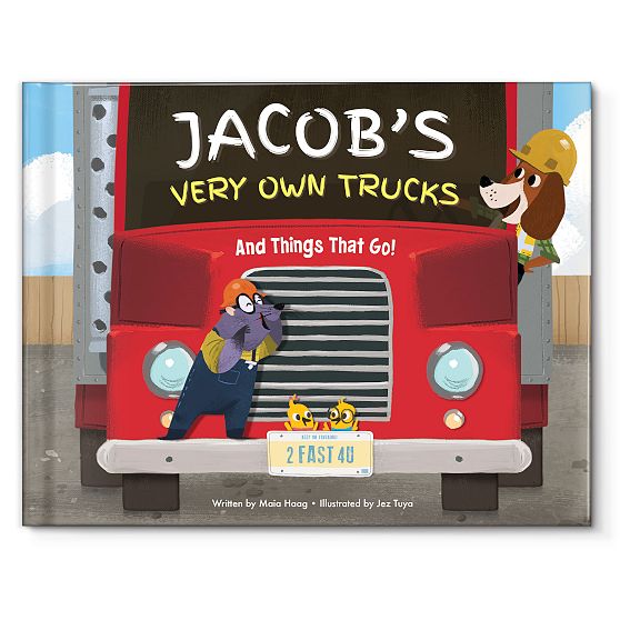 "My Very Own Truck" Personalized Children's Book, Puzzle and Card Game Gift Set
